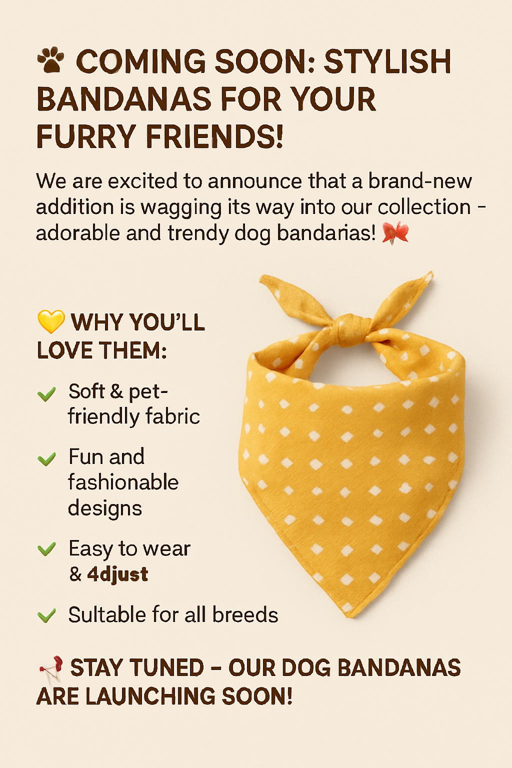 COMING SOONN STYLISH BANDANAS